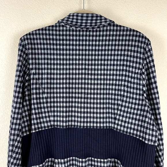 Cabi Explorer Checkup Long Blazer Womens XL Blue Dark Academia School Career - Picture 13 of 15